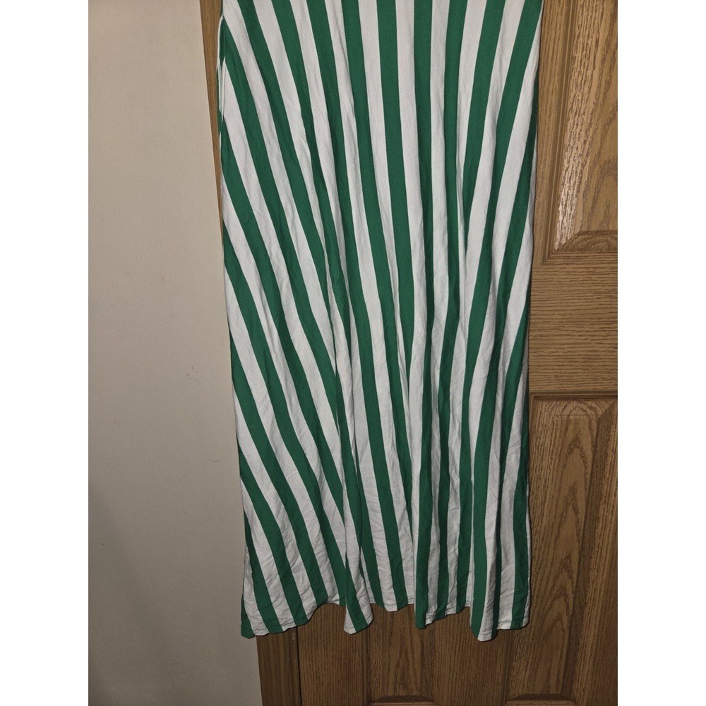 Boden Dress Womens Size US 6R Green White Striped Button Up Midi Shirt - Picture 11 of 16
